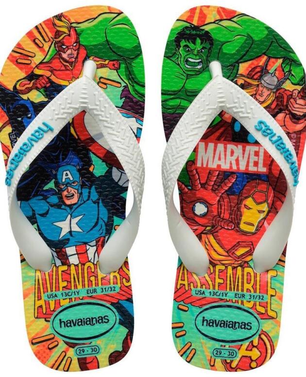 Chinelo Marvel - Branco