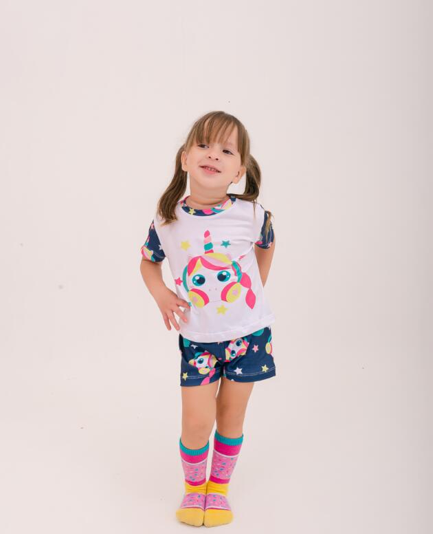 Piajama Unicórnia Patinadora