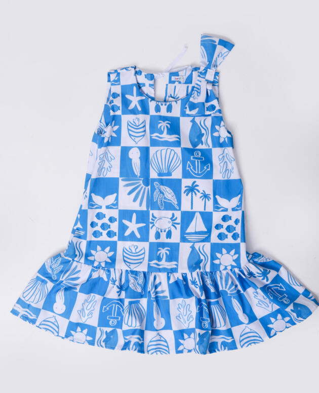 Vestido Azulejo Marítimo